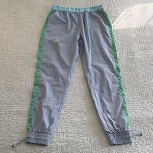 Women's Blue and Green Track Pants
